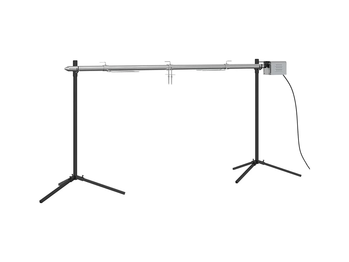 Barbecue automatique et moteur acier inoxydable 150x46,5x82,5cm