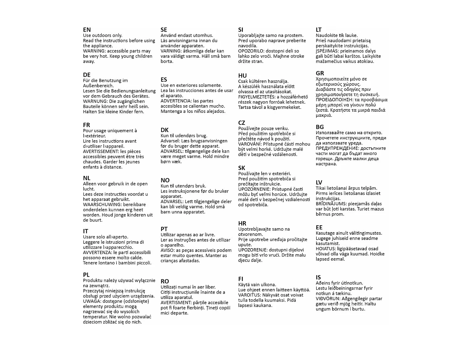 Barbecue de cuisine d'extérieur Montana 4 brûleurs