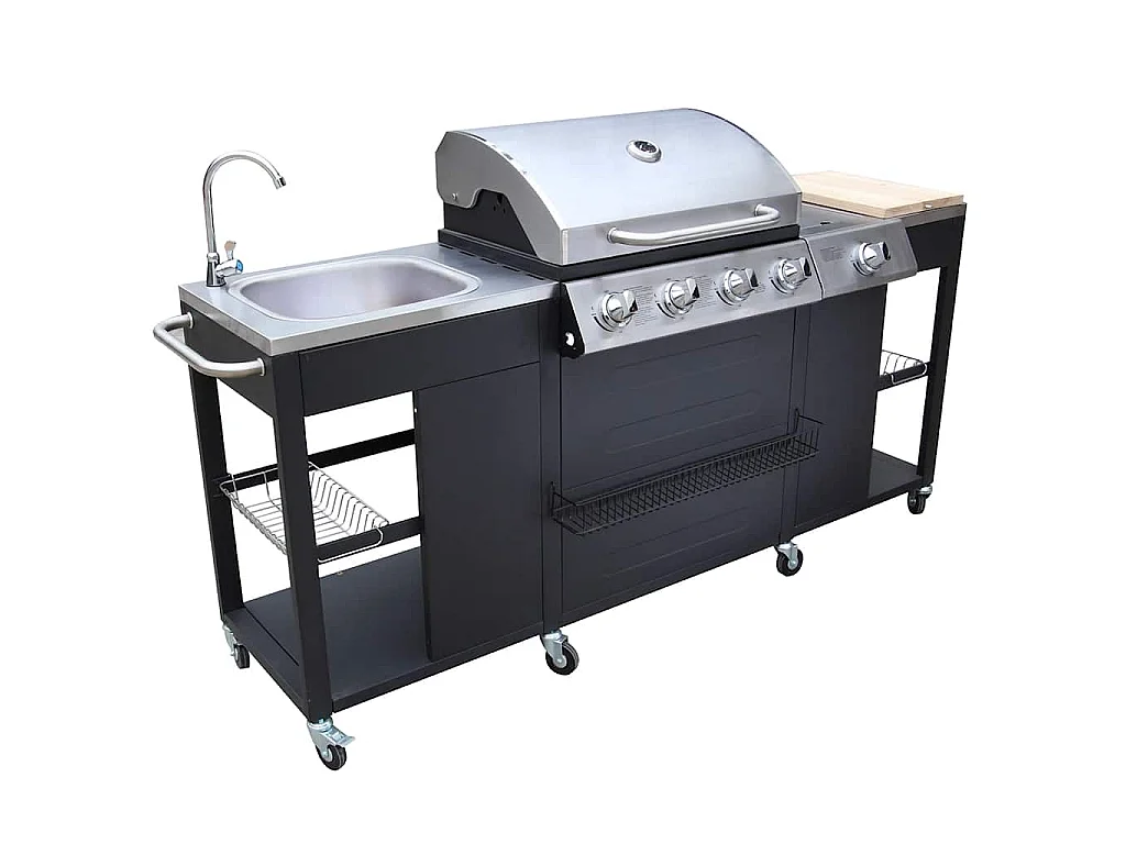 Barbecue da Cucina per Esterni Montana 4 Fornelli