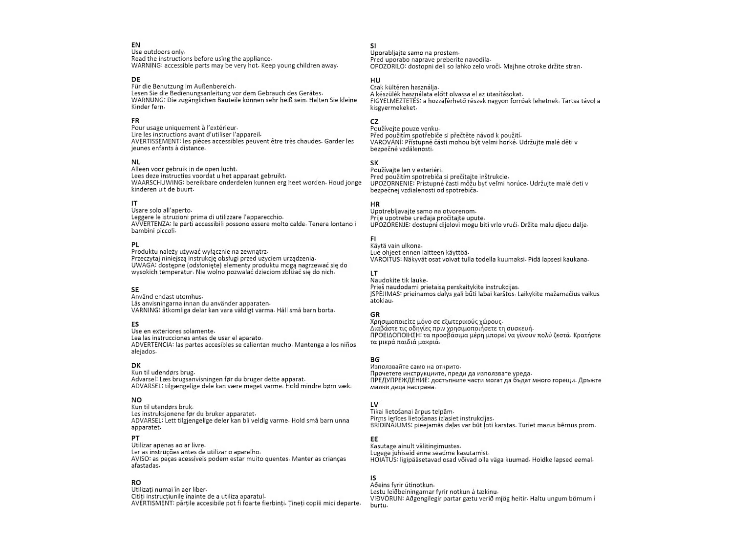 Cuisine extérieur complète Missouri