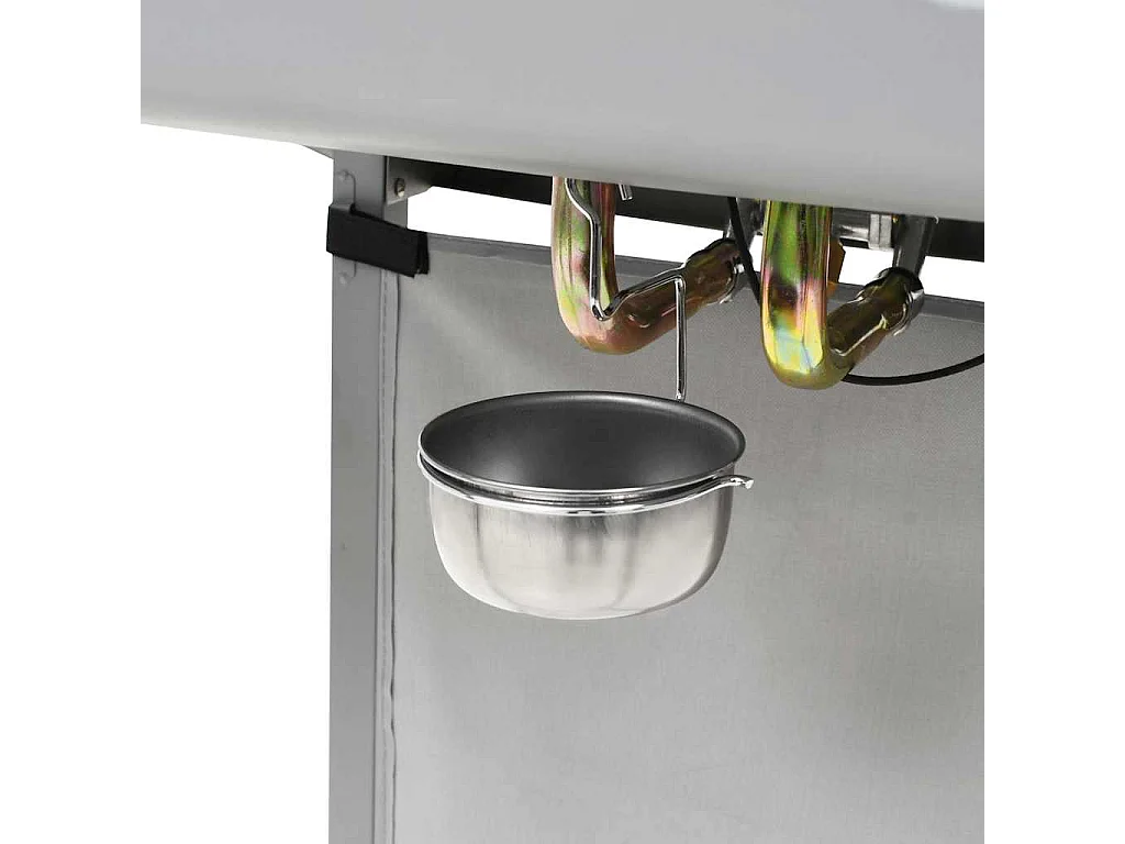 Gasbarbecue en grill met 2 kookzones roestvrij staal zilver