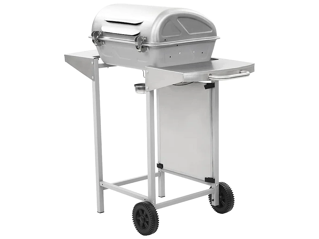 Barbecue à gaz avec 2 zones de cuisson Acier Argenté