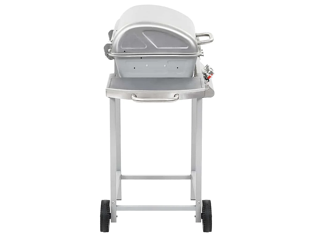 Barbecue à gaz avec 2 zones de cuisson Acier Argenté