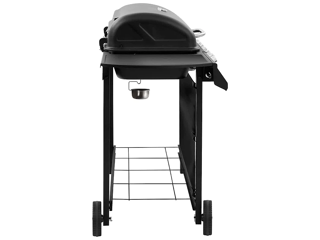 Barbecue gril à gaz avec 6 brûleurs Noir
