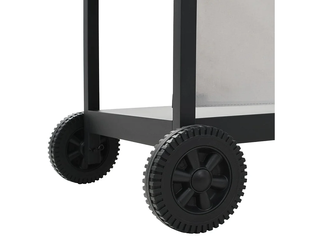 Gasbarbecue met 6 kookzones roestvrij staal zilverkleurig