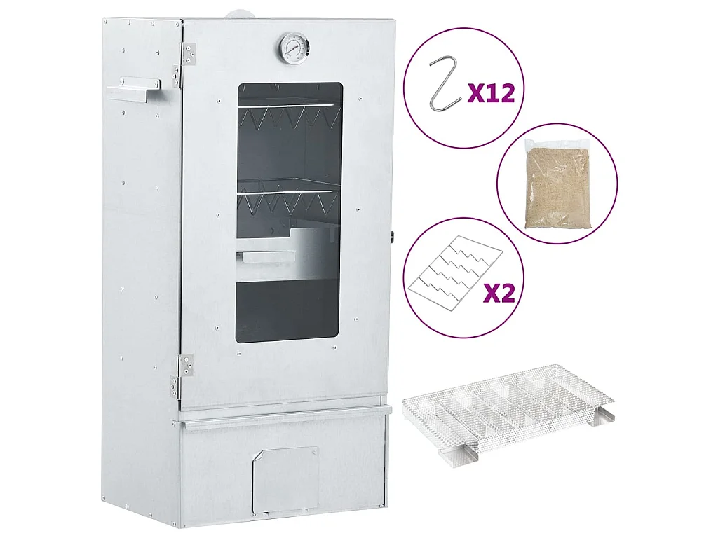 BBQ-rookoven met koude rookgenerator gegalvaniseerd staal