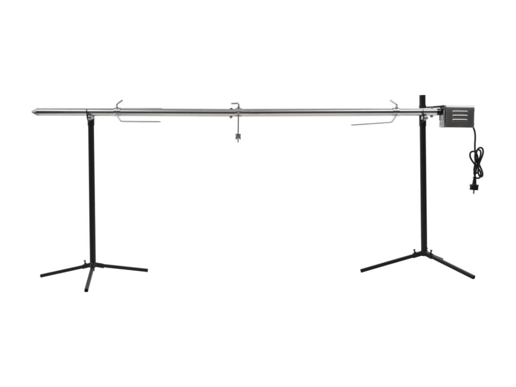 Griglia Barbecue Automatica con Motore in Acciaio 207x45x81cm