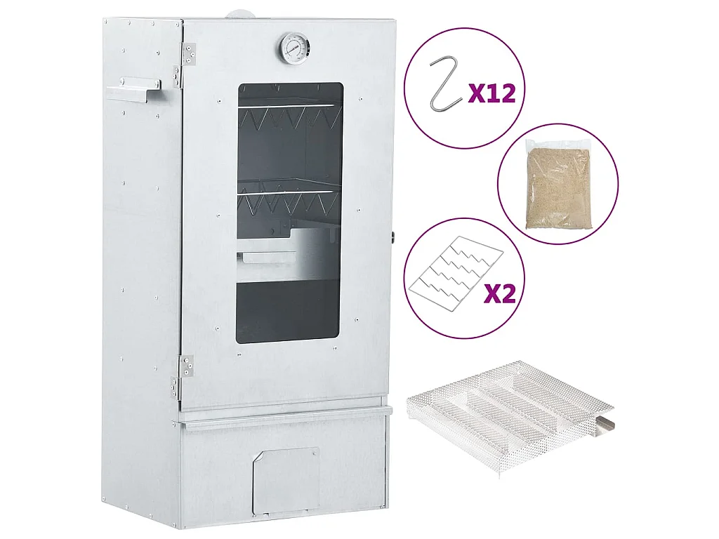 BBQ-rookoven met koude rookgenerator gegalvaniseerd staal