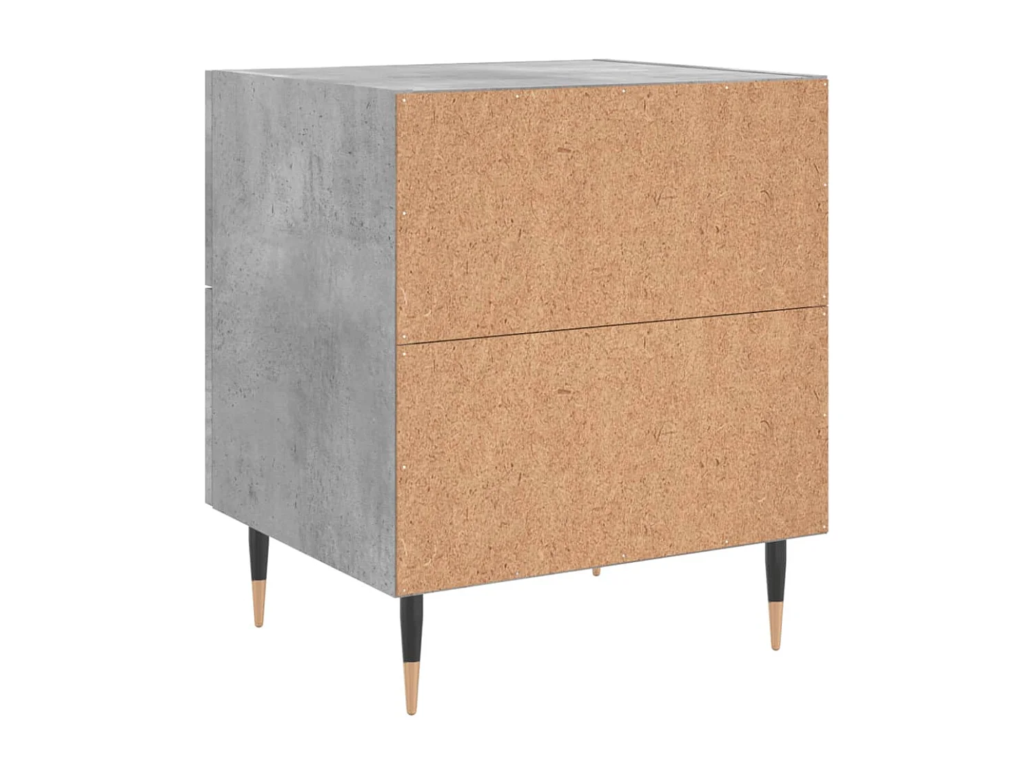 Tables de chevet 2pcs gris béton 40x35x47,5cm bois d’ingénierie