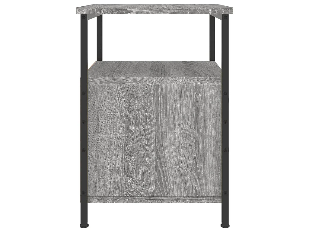 Comodino Grigio Sonoma 34x35,5x50 cm in Legno Multistrato