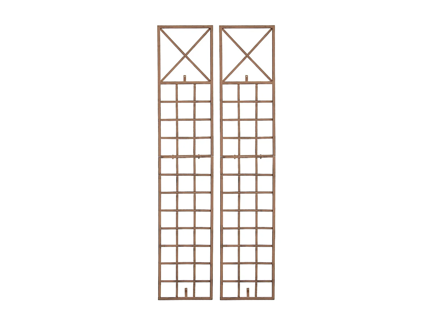 Lot de 2  Treillis - Métal & Métal - Marron antique - Trigo