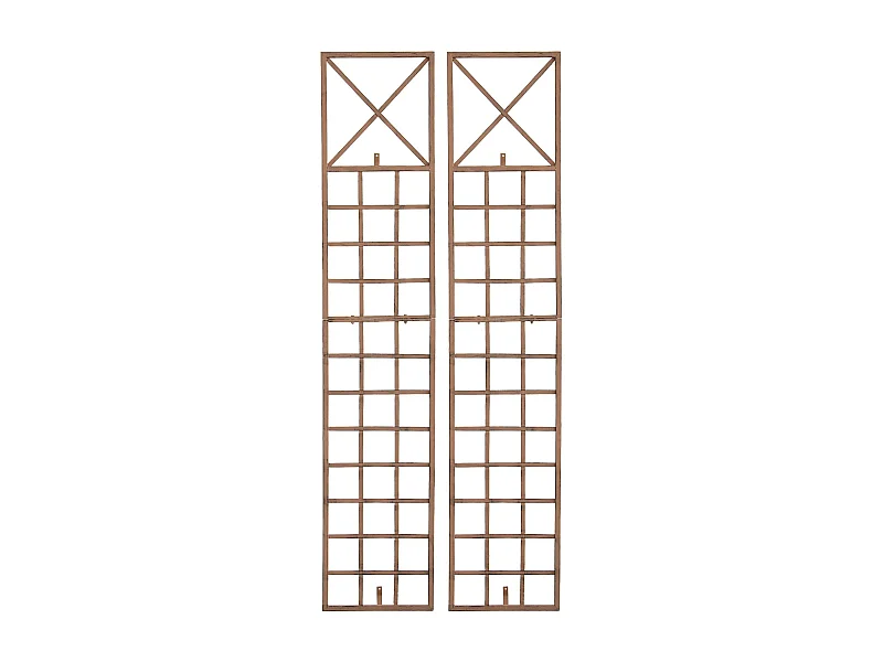 Lot de 2  Treillis - Métal & Métal - Marron antique - Trigo