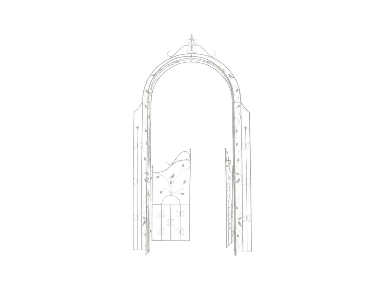 Rozenboog - Metalen & Metaal - antiek/wit - Grenada