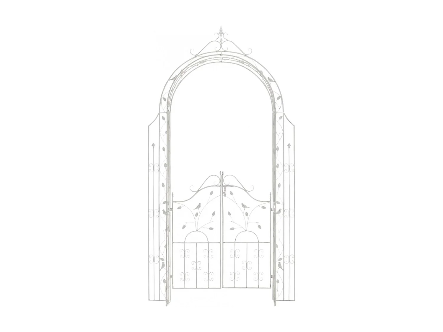 Rozenboog - Metalen & Metaal - antiek/wit - Grenada