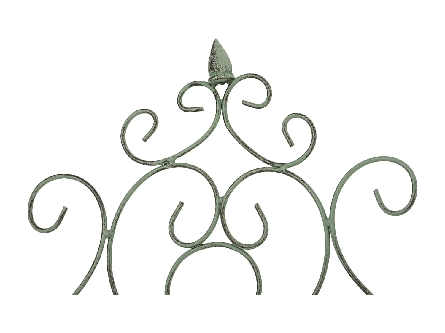 Metalowa Krata Zielona Antyczna Paula 170x86 cm Styl Wiejski Rustykalny