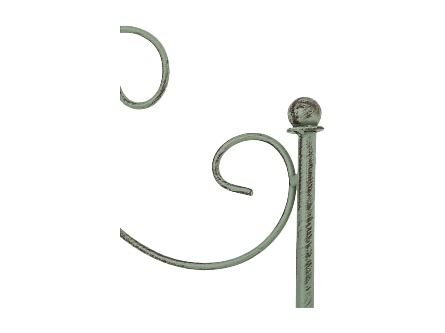 Metalowa Krata Zielona Antyczna Paula 170x86 cm Styl Wiejski Rustykalny