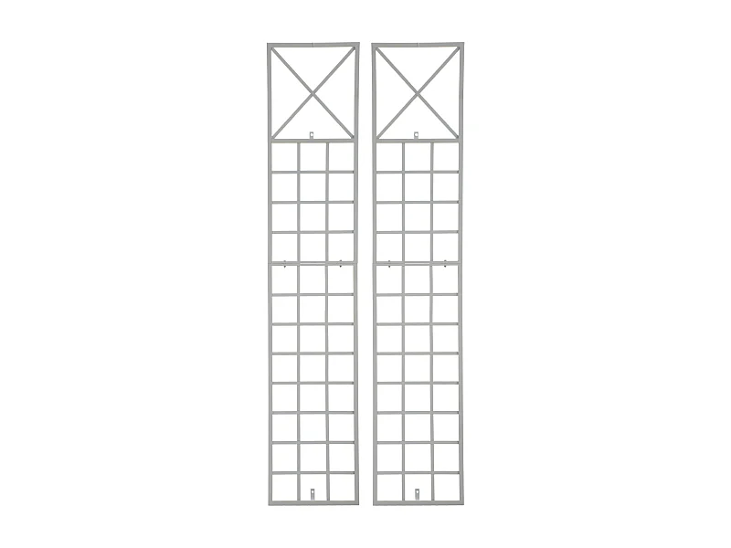 Lot de 2  Treillis - Métal & Métal - Blanc - Trigo