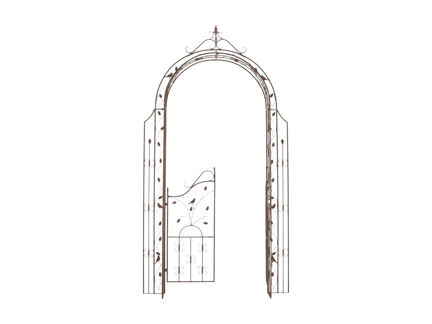 Arche à rosiers - Métal & Métal - Marron antique - Grenada