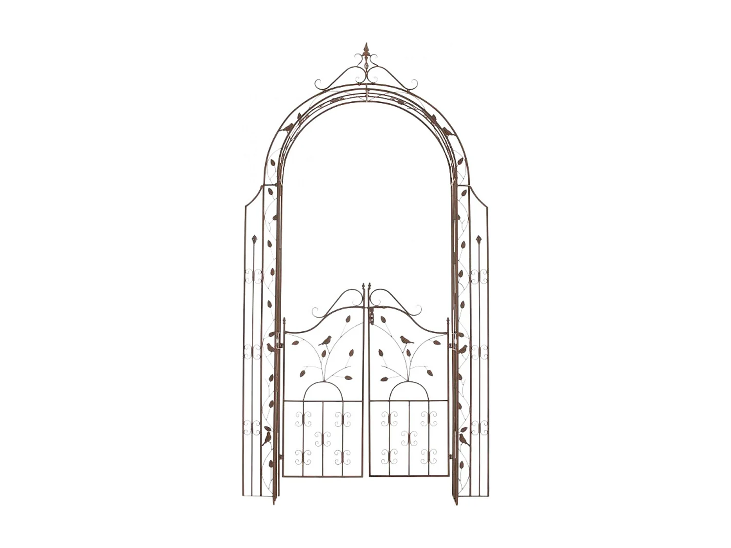Arche à rosiers - Métal & Métal - Marron antique - Grenada