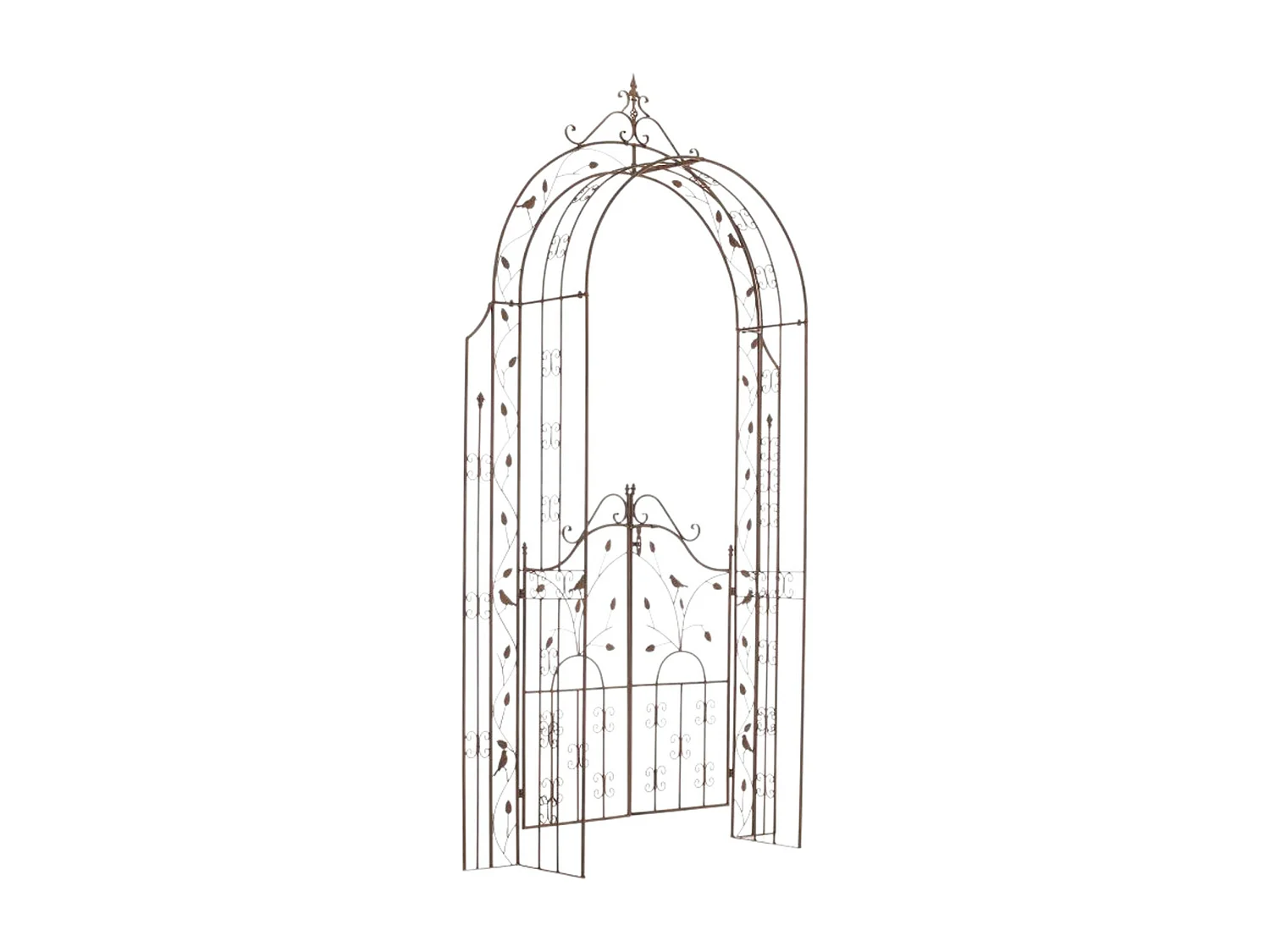 Arche à rosiers - Métal & Métal - Marron antique - Grenada