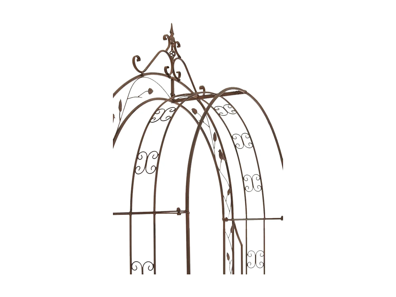 Arche à rosiers - Métal & Métal - Marron antique - Grenada