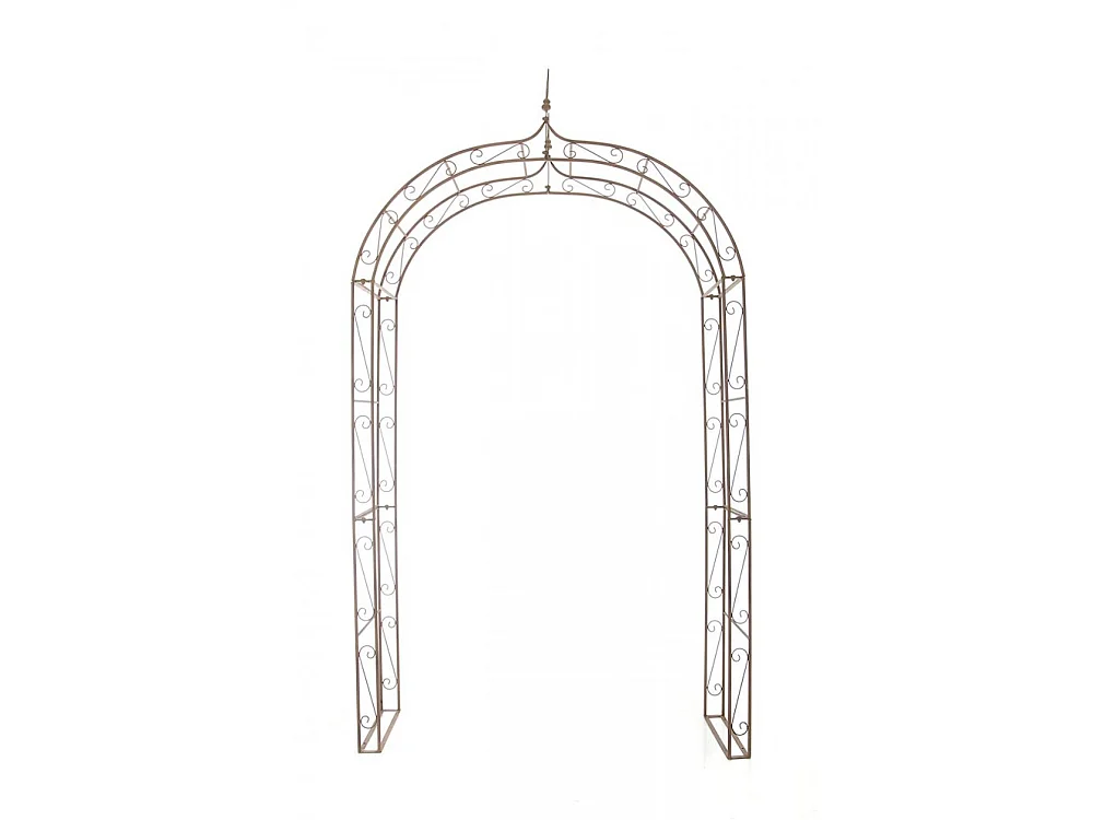 Arche à rosiers - Métal & Métal - Marron antique - Lenz