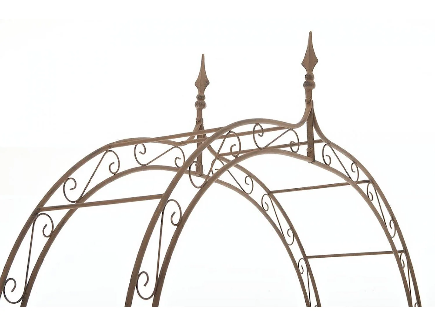 Arche à rosiers - Métal & Métal - Marron antique - Lenz