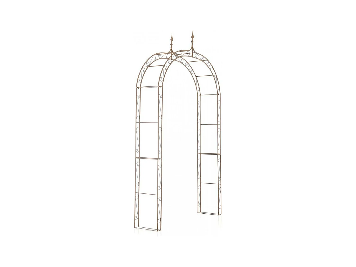 Arche à rosiers - Métal & Métal - Marron antique - Lenz