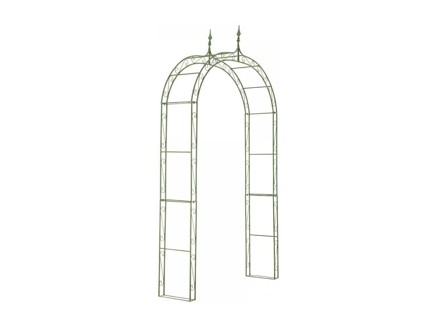 Arche à rosiers - Métal & Métal - Vert antique - Lenz