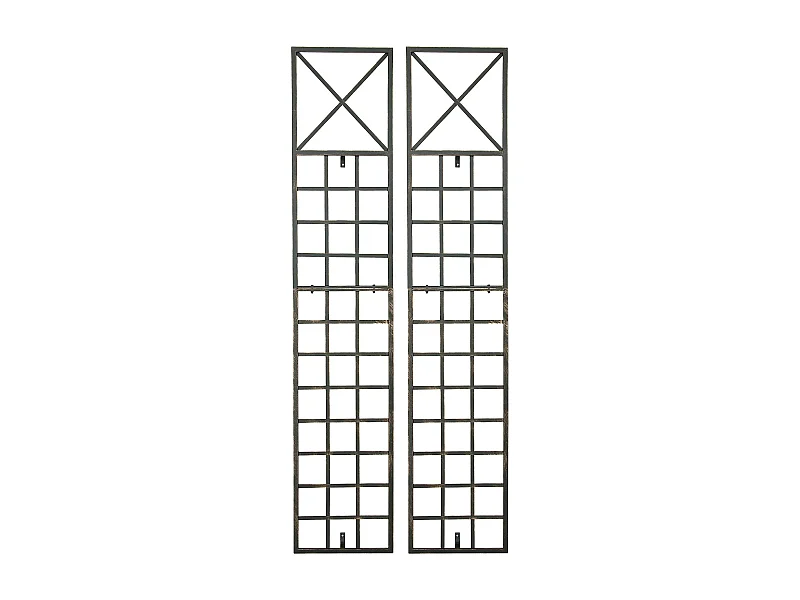 Lot de 2  Treillis - Métal & Métal - Bronze - Trigo