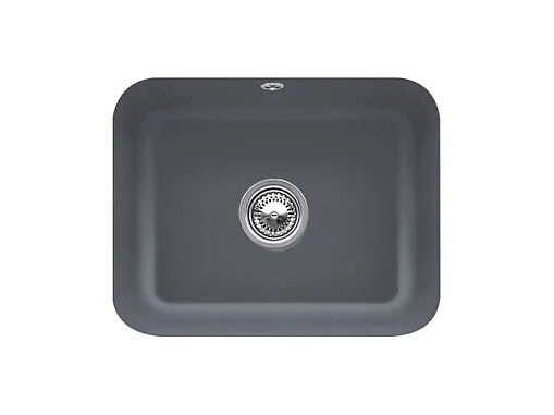 Evier 1 bac VILLEROY ET BOCH Cisterna 60C Graphite CeramicPlus avec vidage auto