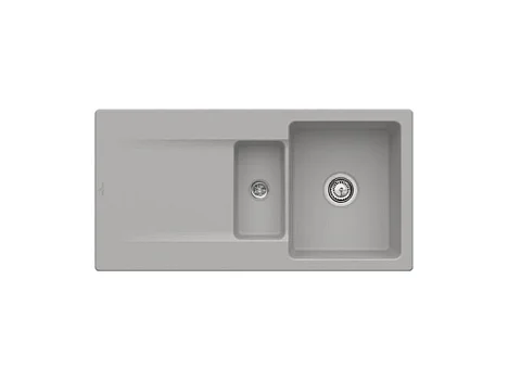 Evier 1 bac 1/2 VILLEROY ET BOCH Siluet 60 R Fossile CeramicPlus