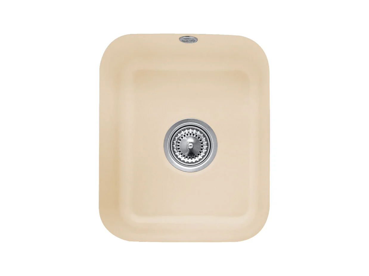 Evier 1 bac VILLEROY ET BOCH Cisterna 45 Ivory CeramicPlus