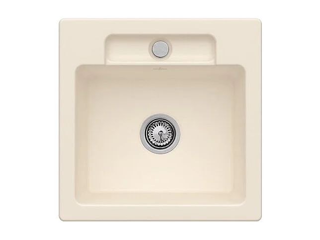 Evier 1 bac VILLEROY ET BOCH Siluet 50 S Ivory CeramicPlus