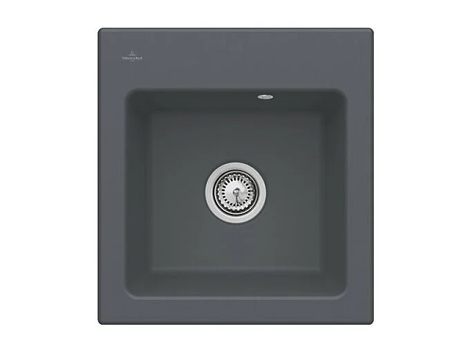 Evier VILLEROY ET BOCH Subway 45 XS Gris graphite  - avec Vidage automatique