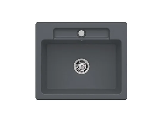 Evier 1 bac VILLEROY ET BOCH Siluet 60 S Graphite CeramicPlus
