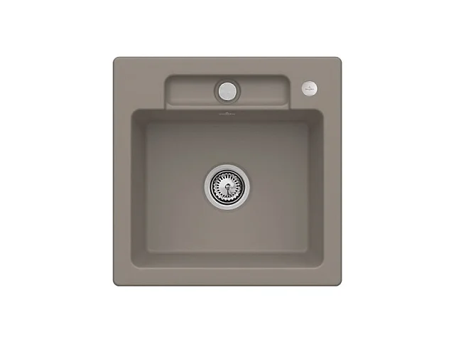 Evier 1 bac VILLEROY ET BOCH Siluet 50 S Timber CeramicPlus avec vidage manuel