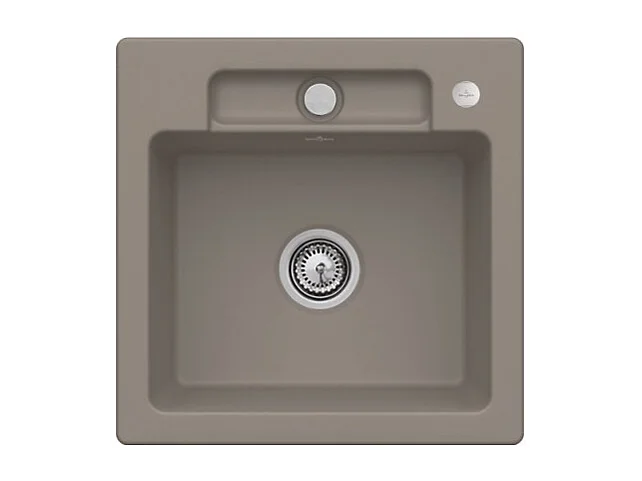 Evier 1 bac VILLEROY ET BOCH Siluet 50 S Timber CeramicPlus avec vidage manuel
