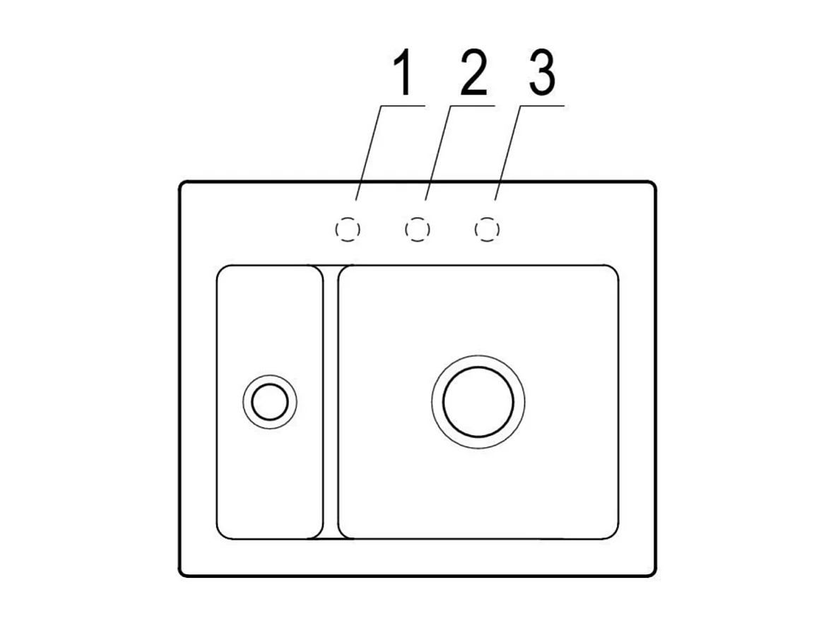 Evier 1 cuve et demi VILLEROY ET BOCH Subway 60 XM 62 x 51 cm sans egouttoir Fossile CeramicPlus avec vidage automatique