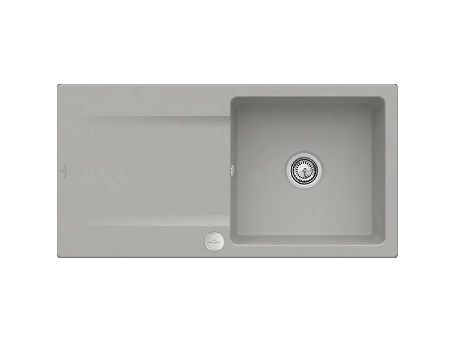 Evier VILLEROY ET BOCH Siluet 60 Fossile CeramicPlus avec vidage automatique