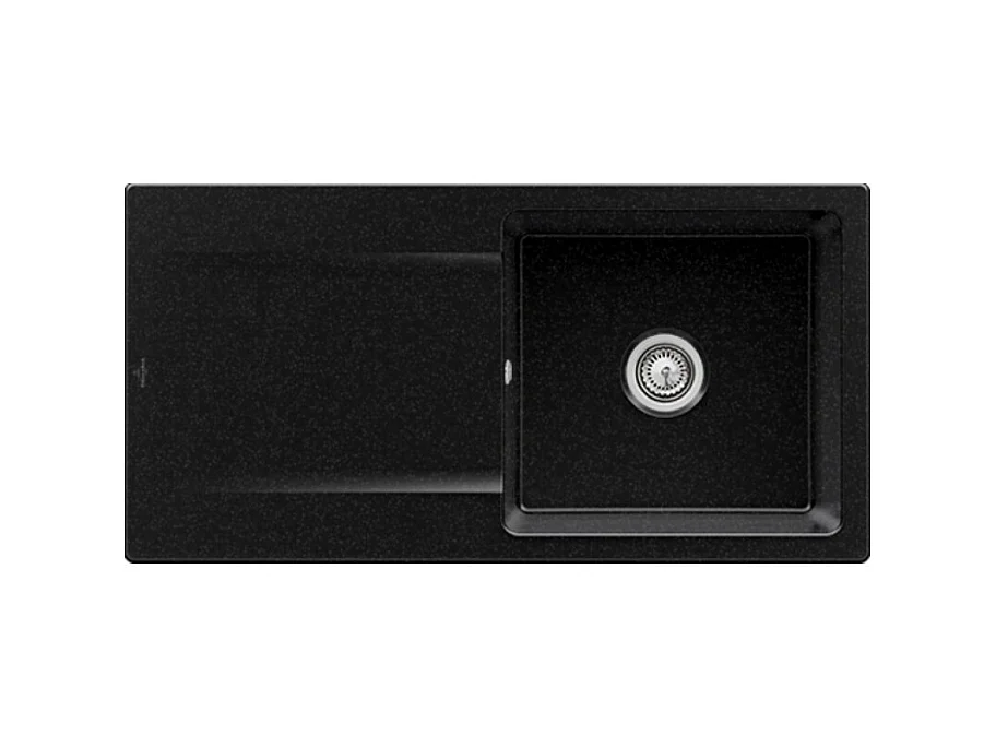 Evier VILLEROY ET BOCH Siluet 60 Chromite CeramicPlus avec vidage manuel