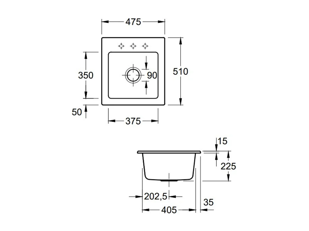 Evier VILLEROY ET BOCH Subway 45 XS Taupe timber  - avec Vidage manuel
