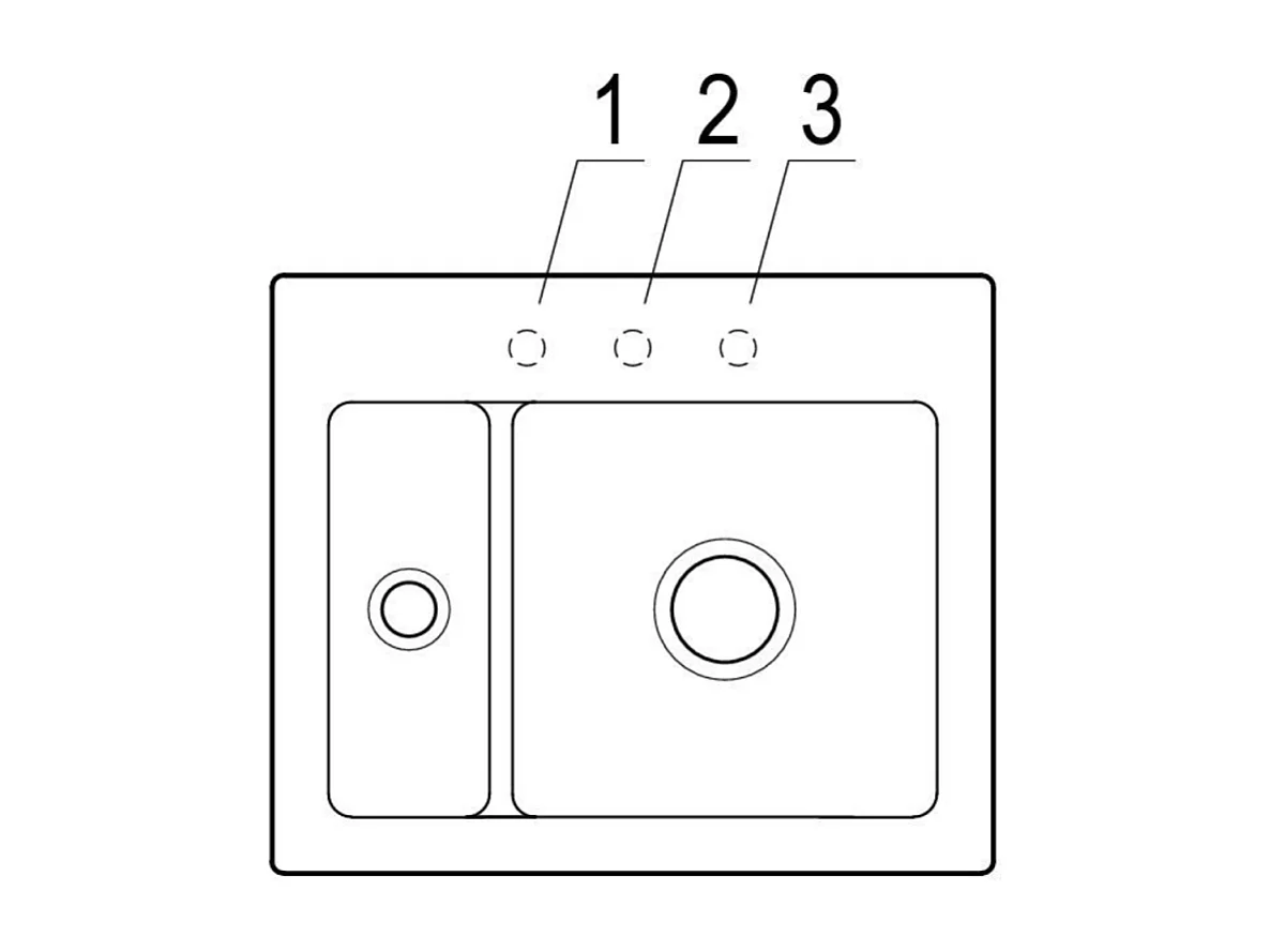 Evier 1 cuve et demi VILLEROY ET BOCH Subway 60 XM 62 x 51 cm sans egouttoir Blanc CeramicPlus avec vidage automatique