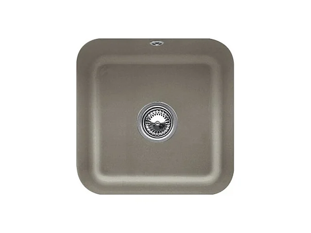 Evier 1 bac VILLEROY ET BOCH Cisterna 50 Timber CeramicPlus avec vidage automatique