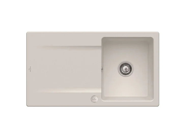 Evier 1 bac VILLEROY ET BOCH Siluet 50 Steam CeramicPlus