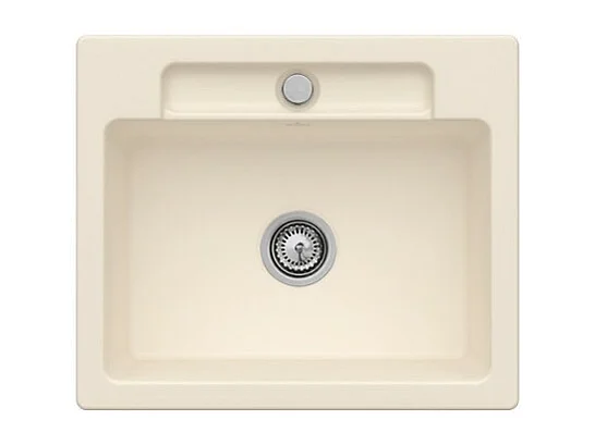 Evier 1 bac VILLEROY ET BOCH Siluet 60 S Ivory CeramicPlus