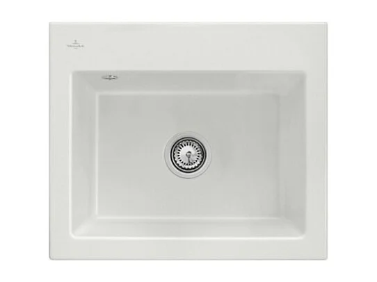 Evier VILLEROY ET BOCH Subway 60 S 60 x 51cm sans egouttoir Steam CeramicPlus