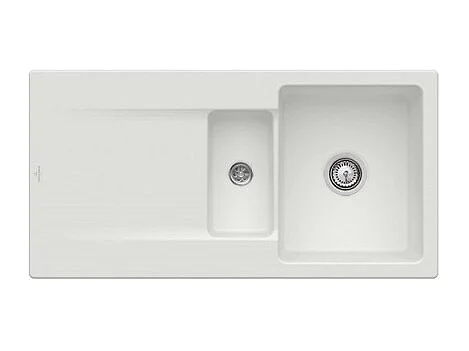 Evier 1 bac 1/2 VILLEROY ET BOCH Siluet 60 R Steam CeramicPlus