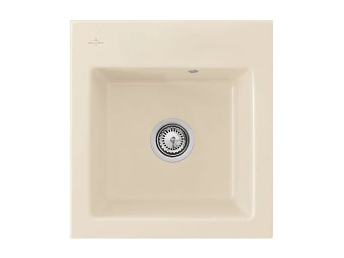 Evier VILLEROY ET BOCH Subway 45 XS Blanc ivoire  - avec Vidage manuel