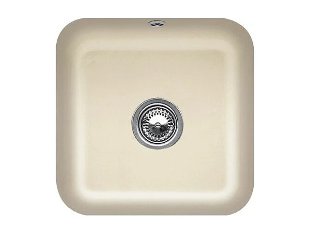 Evier 1 bac VILLEROY ET BOCH Cisterna 50 Ivory CeramicPlus avec vidage automatique